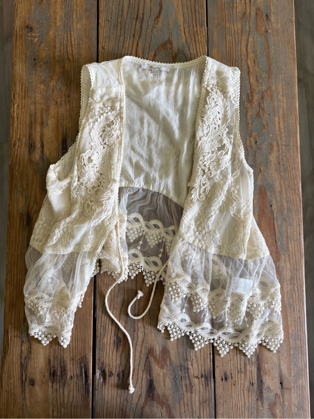 Miss Me Lace Vest